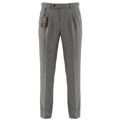 MARENZIO GROUP, INC. P D M GRAY / 28 Cigar Men’s Textured Pleated Dress Pants – PSL960