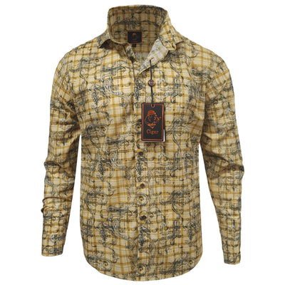 MARENZIO GROUP, INC. S AL DIJAN / MED Cigar Sport Shirt/M-1852