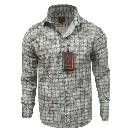 MARENZIO GROUP, INC. S AL SAGE / MED Cigar Sport Shirt/M-1852