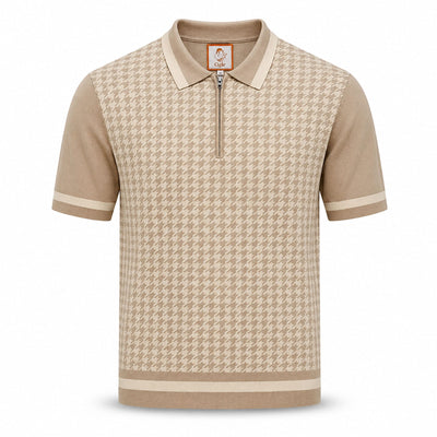 MARENZIO GROUP, INC. T P S TAN / MED Cigar Premium Short Sleeve Knit Collection/Pj-1620
