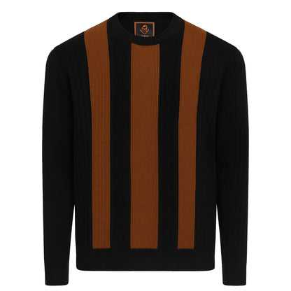 MARENZIO GROUP, INC. T PL BLACK / M CGR CREW SWEATER/CR-443