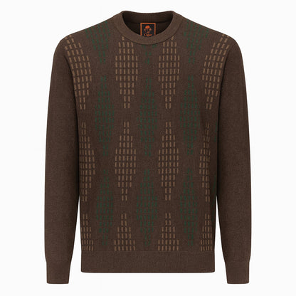 MARENZIO GROUP, INC. T PL BROWN / M CGR POLO SWEATER/CRG-553