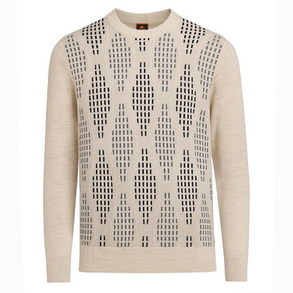 MARENZIO GROUP, INC. T PL CREAM / M CGR POLO SWEATER/CRG-553