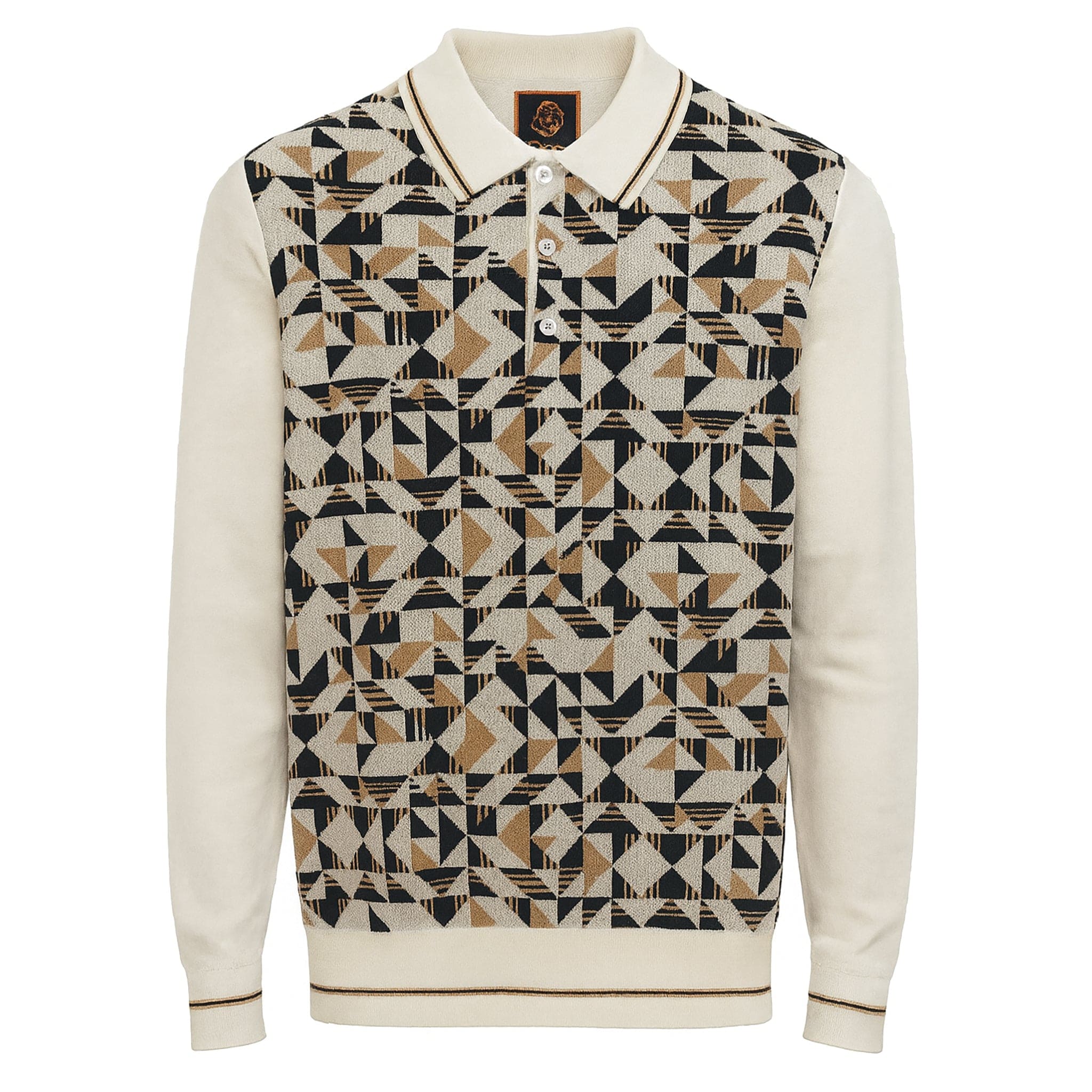 MARENZIO GROUP, INC. T PL WHITE / M CGR POLO SWEATER/P-416