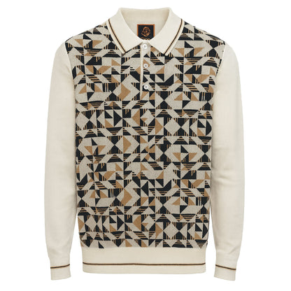 MARENZIO GROUP, INC. T PL WHITE / M CGR POLO SWEATER/P-416