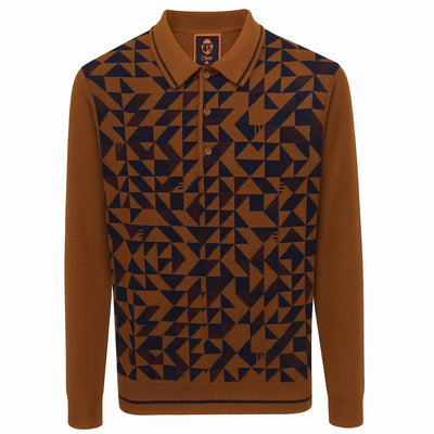 MARENZIO GROUP, INC. T PL WINE / M CGR POLO SWEATER/P-416