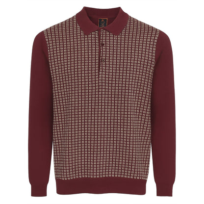 MARENZIO GROUP, INC. T PL WINE / M CGR POLO SWEATER/P-420