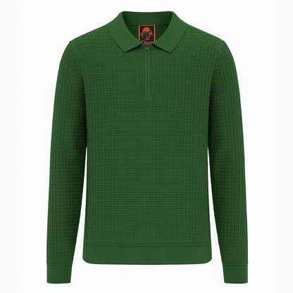 MARENZIO GROUP, INC. T PL GREEN / M CGR POLO SWEATER/P-512