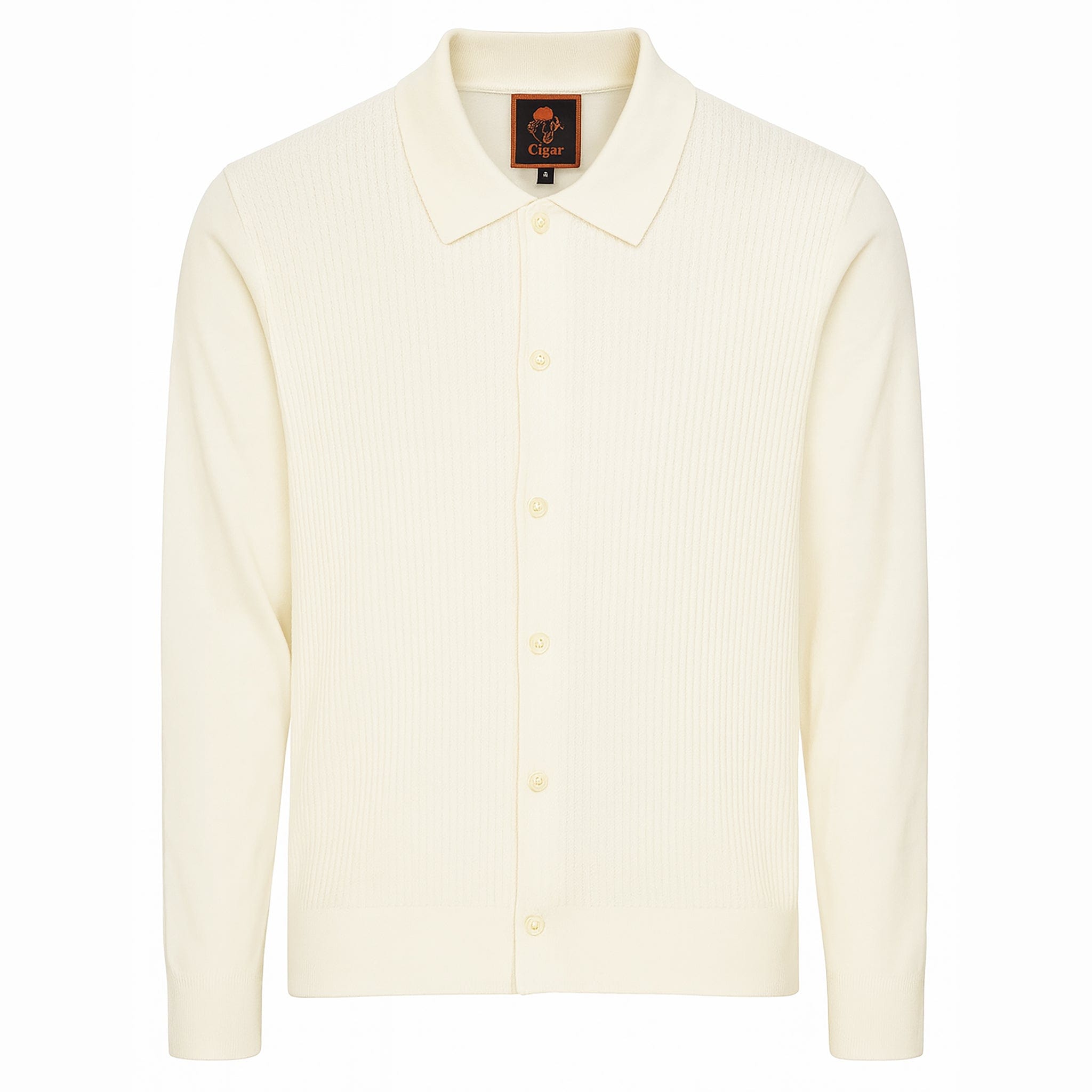 MARENZIO GROUP, INC. T PL CREAM / M CGR SOLID KNIT SHIRT/KS-432