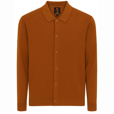 MARENZIO GROUP, INC. T PL ORANGE / M CGR SOLID KNIT SHIRT/KS-432