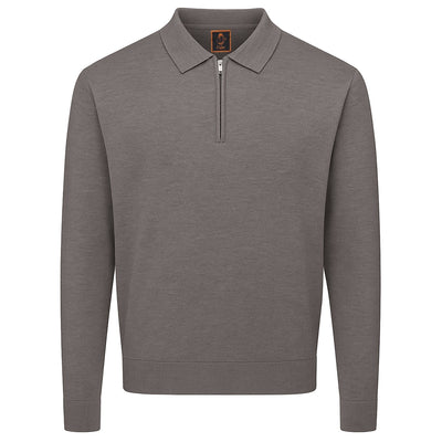 MARENZIO GROUP, INC. T PL GRAY / M CGR SOLID POLO SWEATER