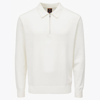 MARENZIO GROUP, INC. T PL CREAM / M CGR SOLID POLO SWEATER