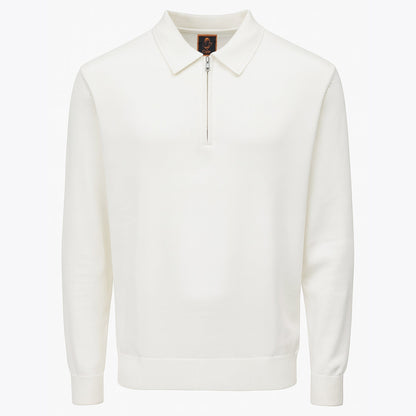 MARENZIO GROUP, INC. T PL CREAM / M CGR SOLID POLO SWEATER