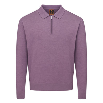 MARENZIO GROUP, INC. T PL LAVENDER / M CGR SOLID POLO SWEATER