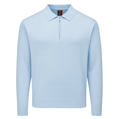 MARENZIO GROUP, INC. T PL SKY / M CGR SOLID POLO SWEATER