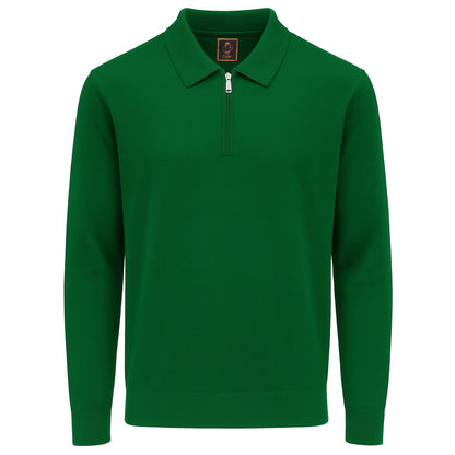 MARENZIO GROUP, INC. T PL GREEN / M CGR SOLID POLO SWEATER