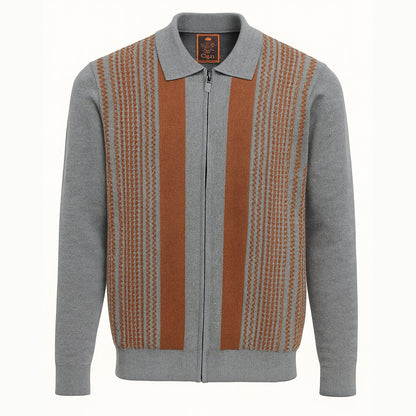 MARENZIO GROUP, INC. T PL GREY / M CGR SWEATER JACKET/SWJ-1504