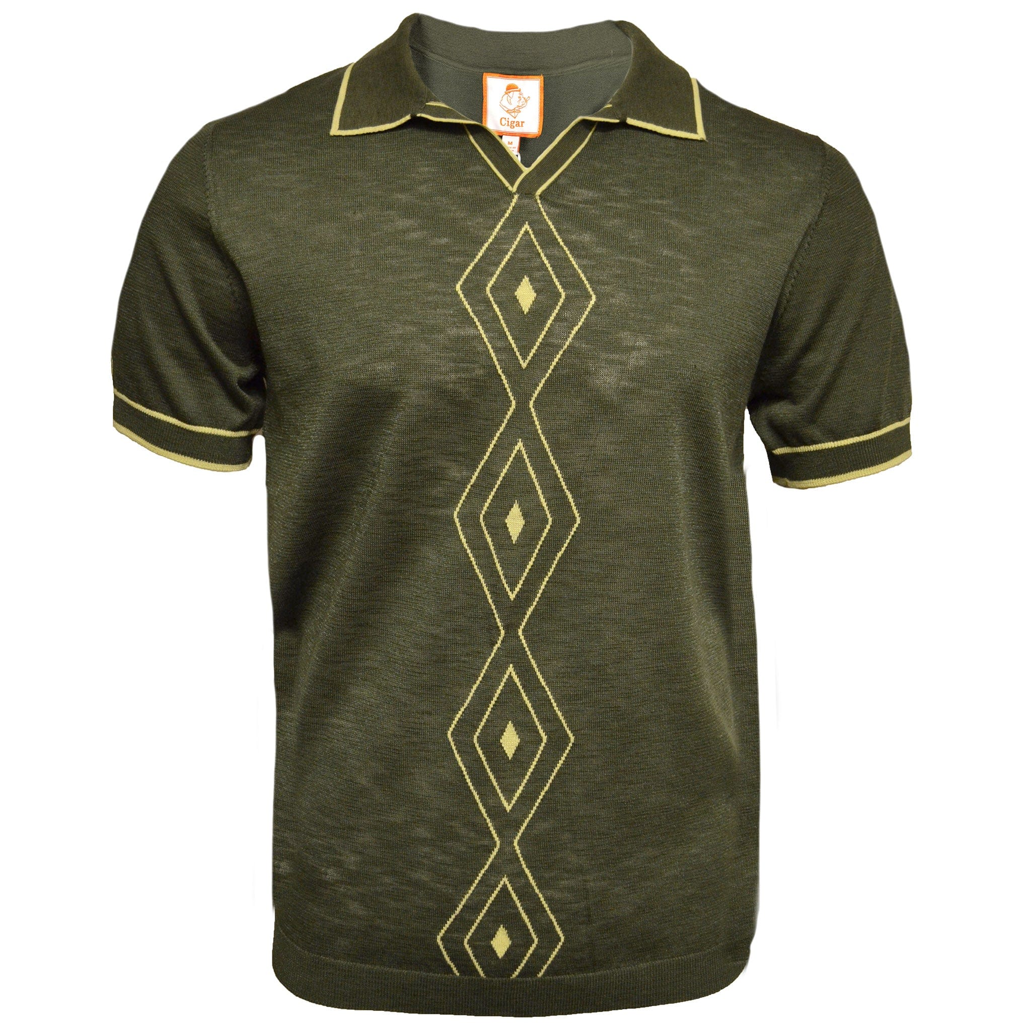 MARENZIO GROUP, INC. T PS OLIVE / SM CGR POLO CASUAL KNITS/PJ-1530