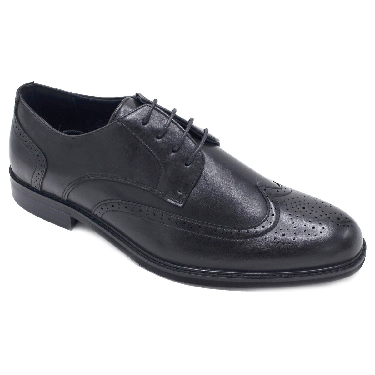 Vintage Black Mario Rossi Leather Men\'s Dress Shoes marina-import-f-t-mario-rossi-  main image 4