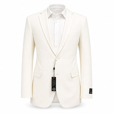 MARINA IMPORT O F L Linen Men’s 2-Piece Suit Slim Fit – Classic Formal Blazer & Pants Set