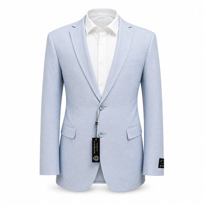 MARINA IMPORT O F L Linen Men’s 2-Piece Suit Slim Fit – Classic Formal Blazer & Pants Set