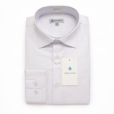 MARINA IMPORT S C WHT 4/5 / 15.0 Giorgio Sanetti Dress Shirt-Bamboo
