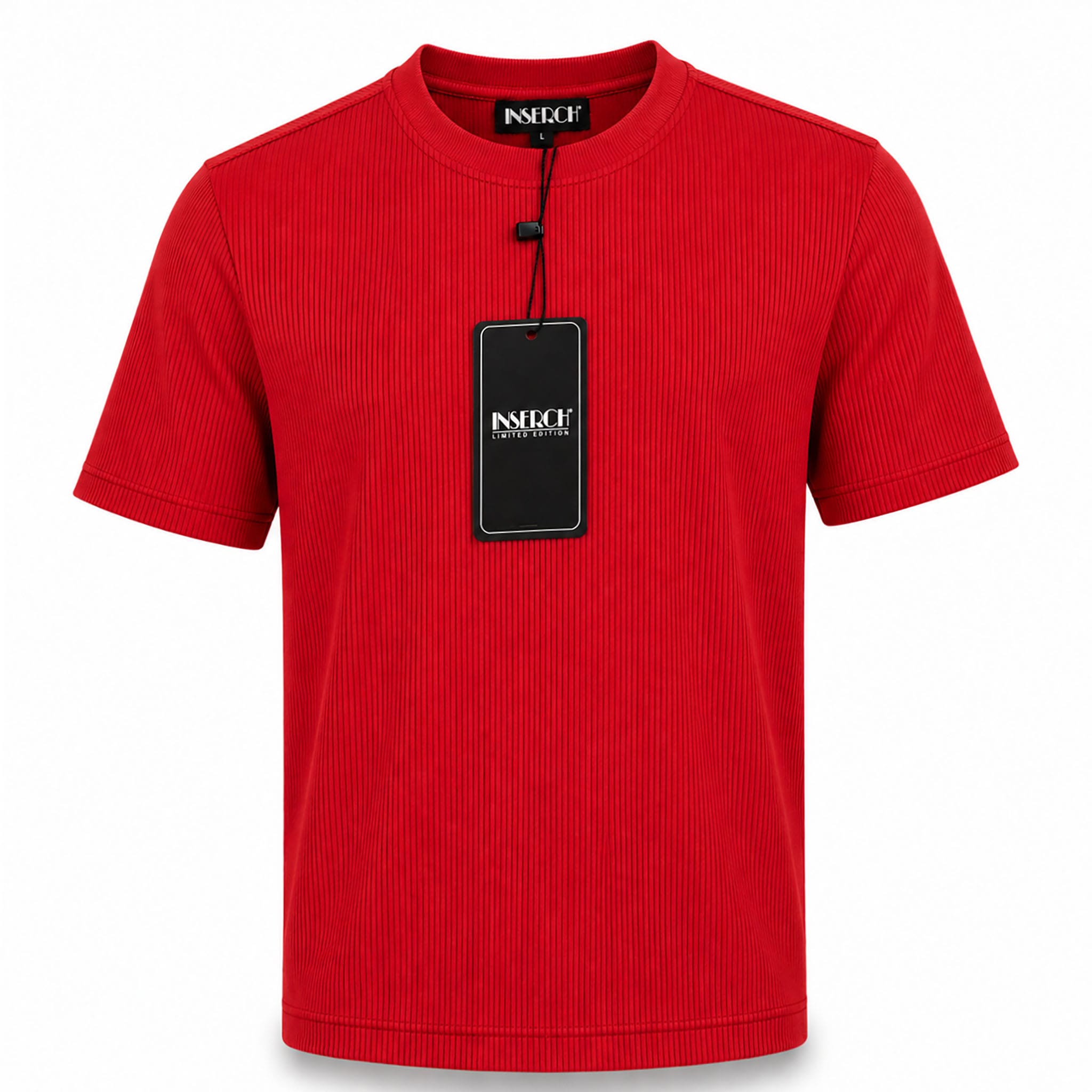 MERC USA, INC INSEARCH T P S 170-CHIL / MED Inserch Men’s Ribbed Short Sleeve Knit Shirt-T299