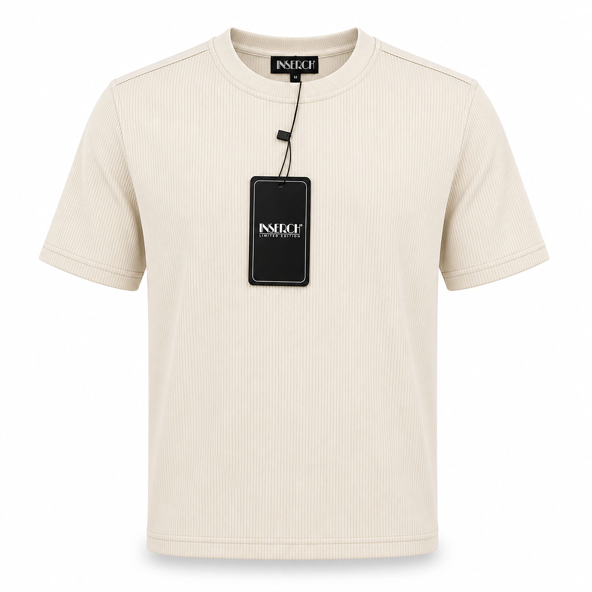 MERC USA, INC INSEARCH T P S 03-OFFWT / MED Inserch Men’s Ribbed Short Sleeve Knit Shirt-T299