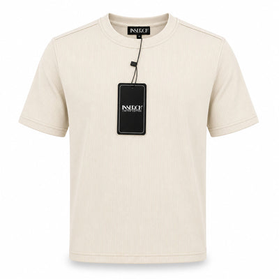MERC USA, INC INSEARCH T P S 03-OFFWT / MED Inserch Men’s Ribbed Short Sleeve Knit Shirt-T299