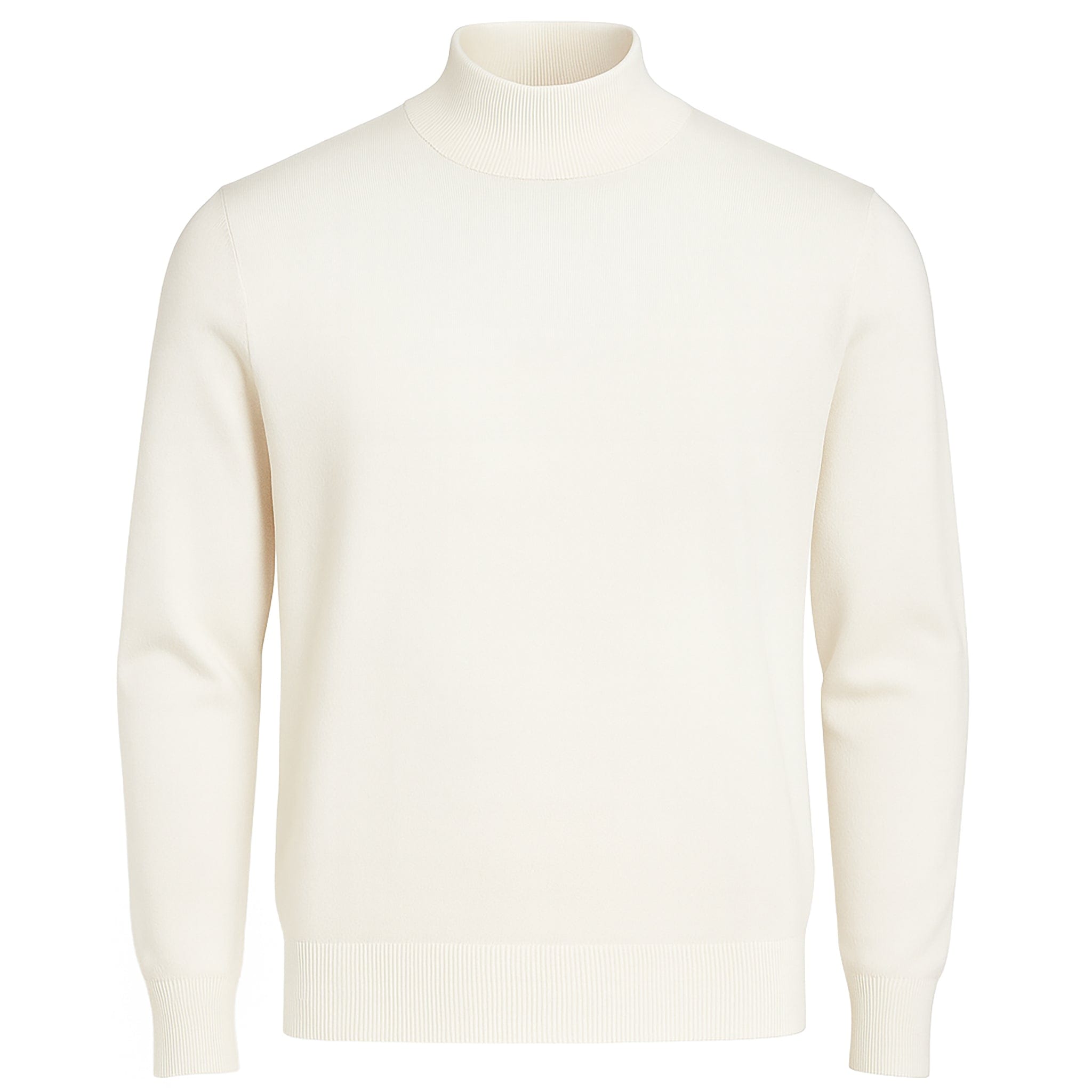 MERC USA, INC INSEARCH T PL 02-WHITE / M INSERCH COTTON BLEND MOCK NECK SWEATER/4308
