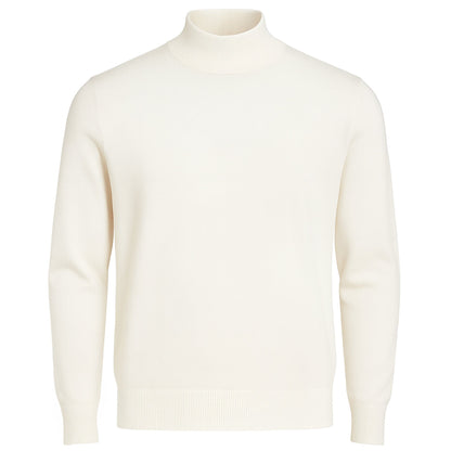 MERC USA, INC INSEARCH T PL 02-WHITE / M INSERCH COTTON BLEND MOCK NECK SWEATER/4308