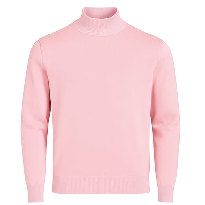 MERC USA, INC INSEARCH T PL 62-PINK / M INSERCH COTTON BLEND MOCK NECK SWEATER/4308