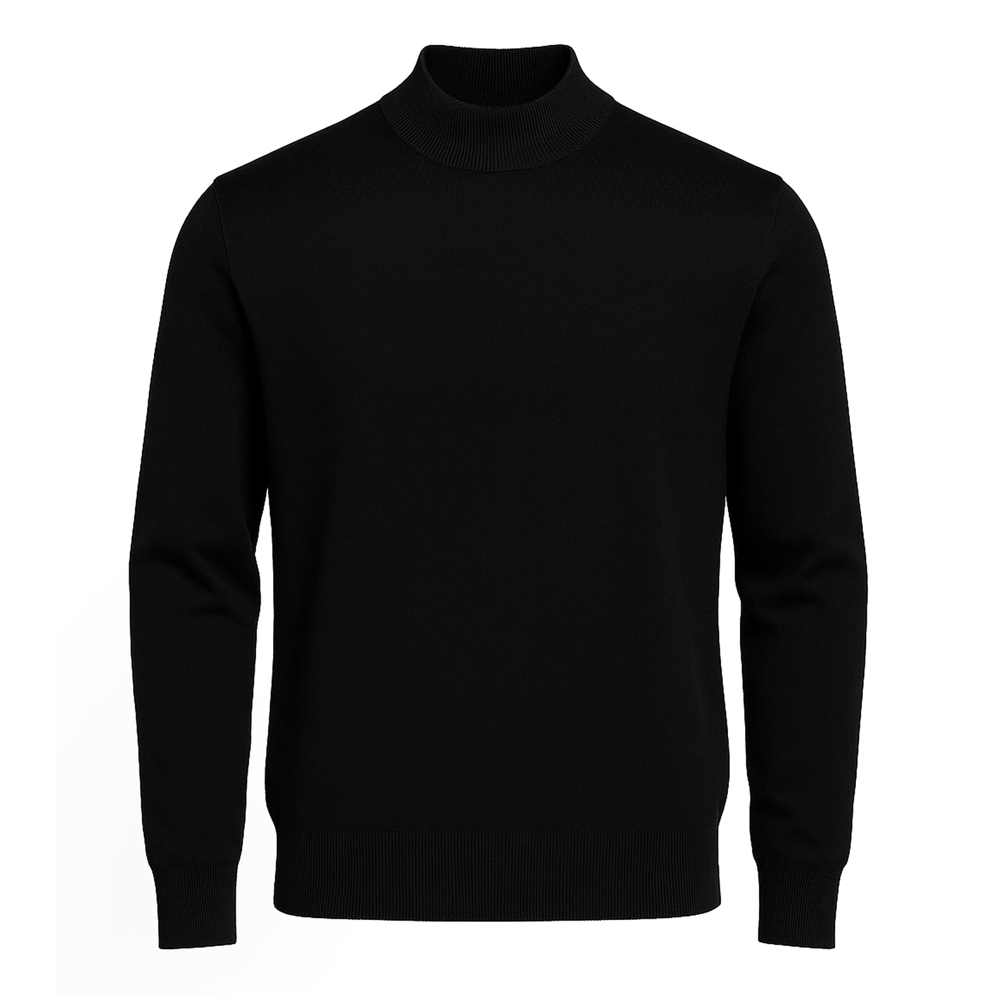 MERC USA, INC INSEARCH T PL 01-BLACK / M INSERCH COTTON BLEND MOCK NECK SWEATER/4308