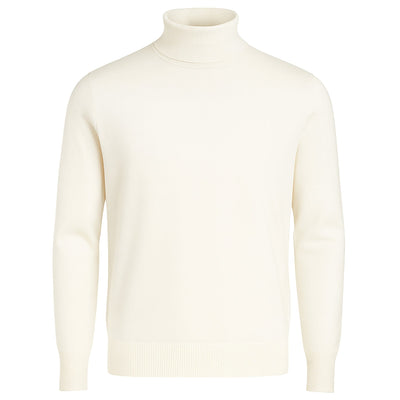 MERC USA, INC INSEARCH T PL 02-WHITE / M INSERCH COTTON BLEND TURTLENECK SWEATER/4708