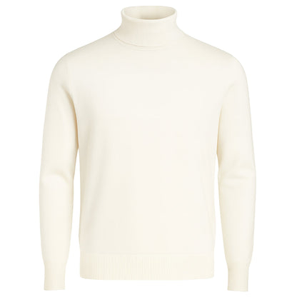 MERC USA, INC INSEARCH T PL 02-WHITE / M INSERCH COTTON BLEND TURTLENECK SWEATER/4708