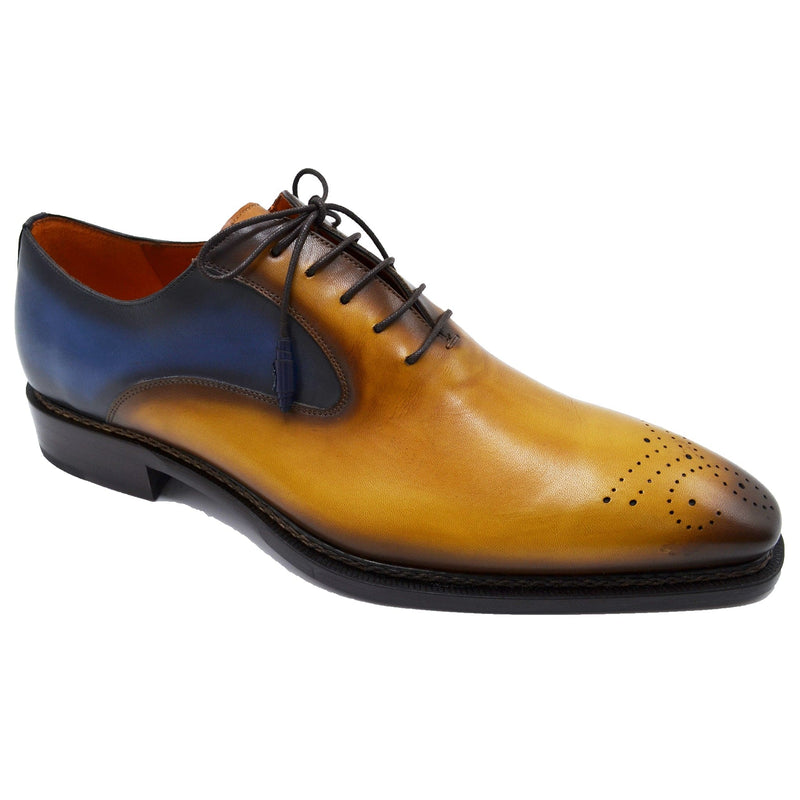 MEZLAN F T COGBLU / 9.0 Mezlan Burnished Calfskin Lace-Up Oxford/20671