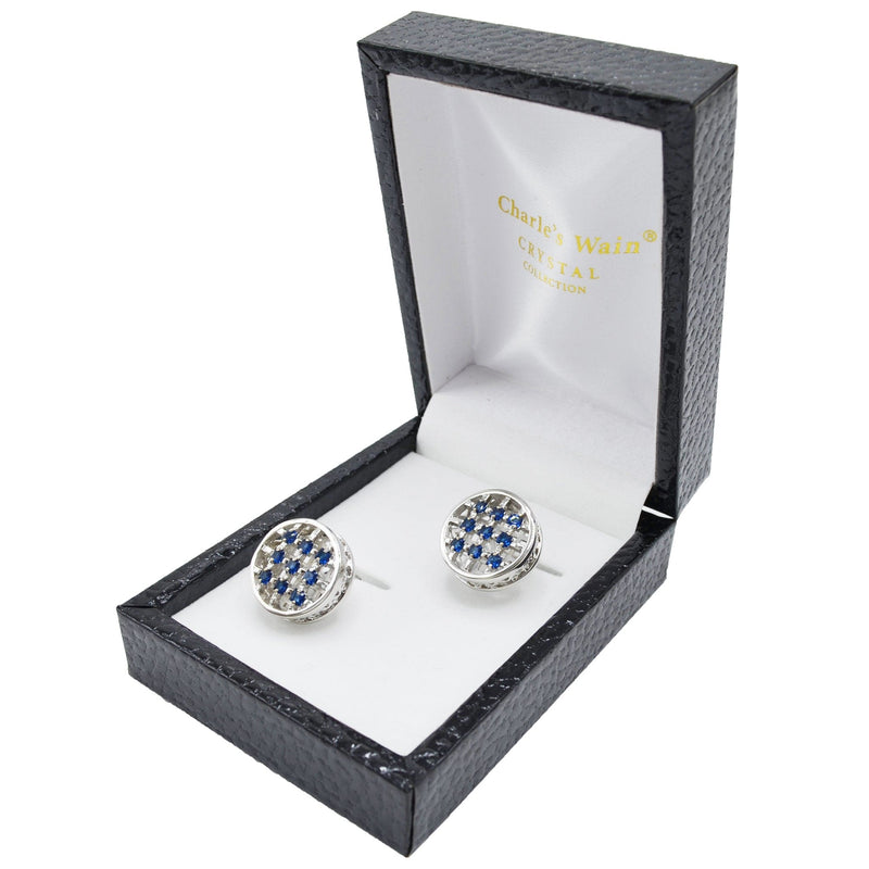 MilanoMensWear A C BLUE SET OF CUFFLINK CUFFLINK