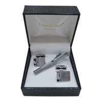 MilanoMensWear AC Silver CUFFLINK SET - Charle's Wain Crystal collection
