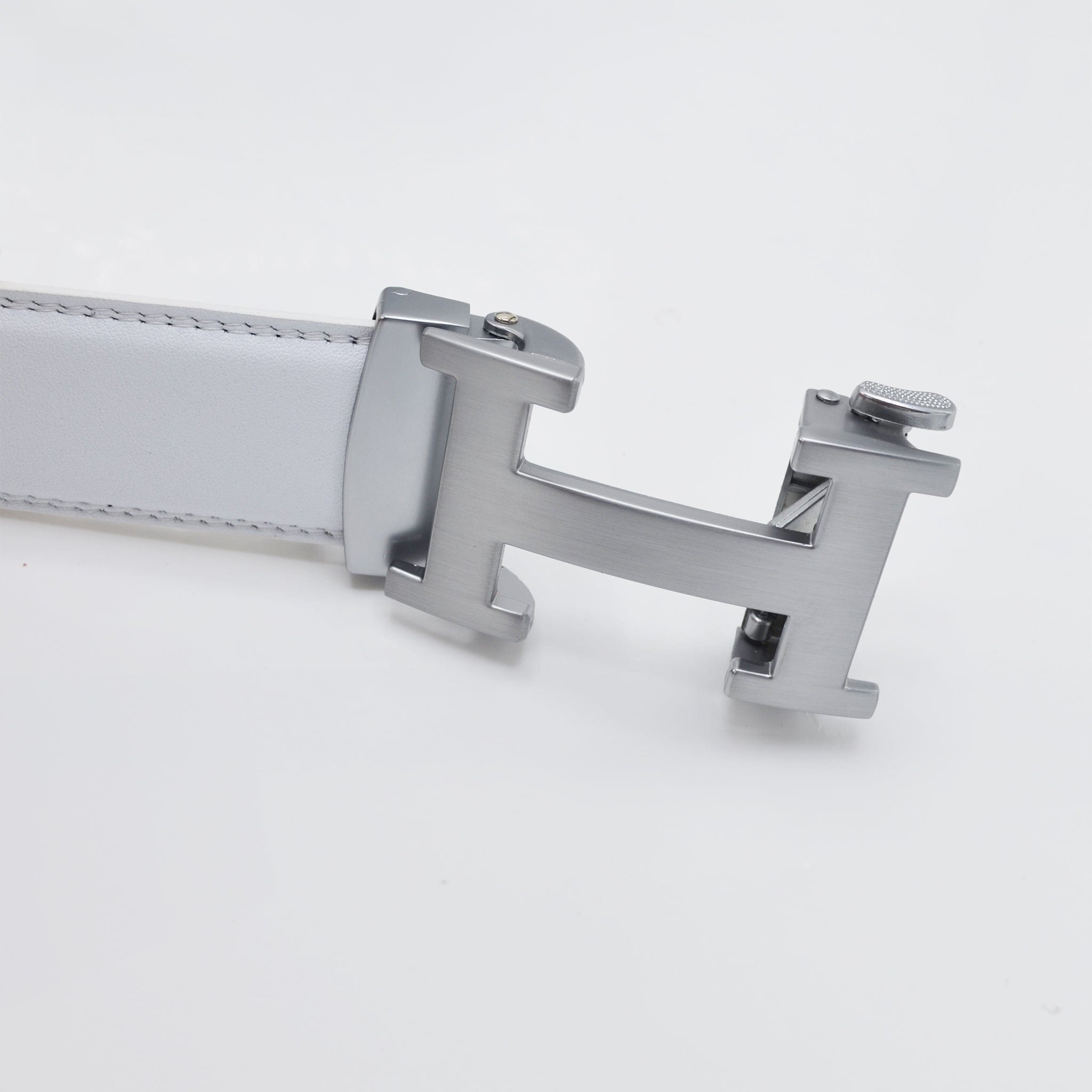 MilanoMensWear Belts GENUINE LEATHER BELT/WHITE