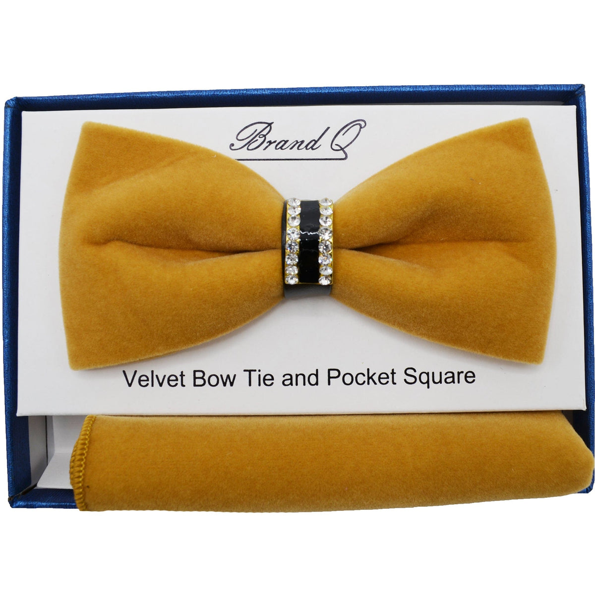 MilanoMensWear BT VELVET GOLD SPECIAL OCASSION BOWTIE