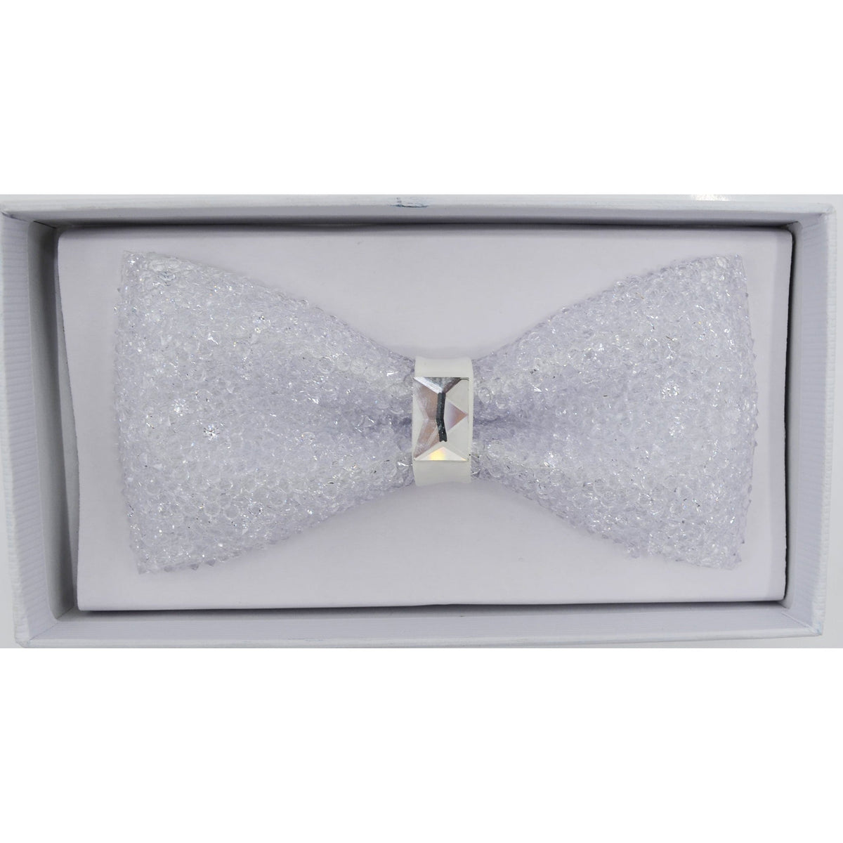 MilanoMensWear BT WHITE SPECIAL OCASSION BOWTIE