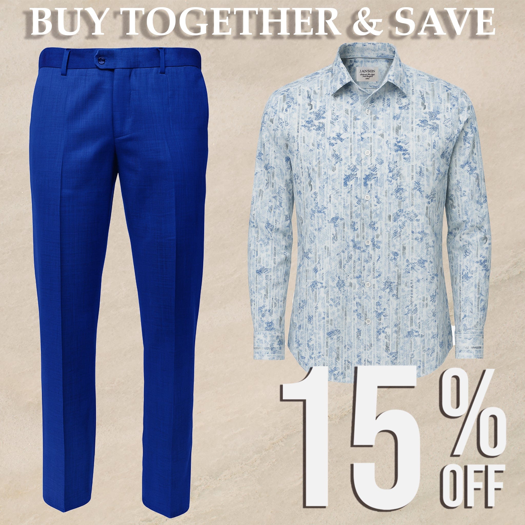 MilanoMensWear BUNDLE:BLUE//ROYAL