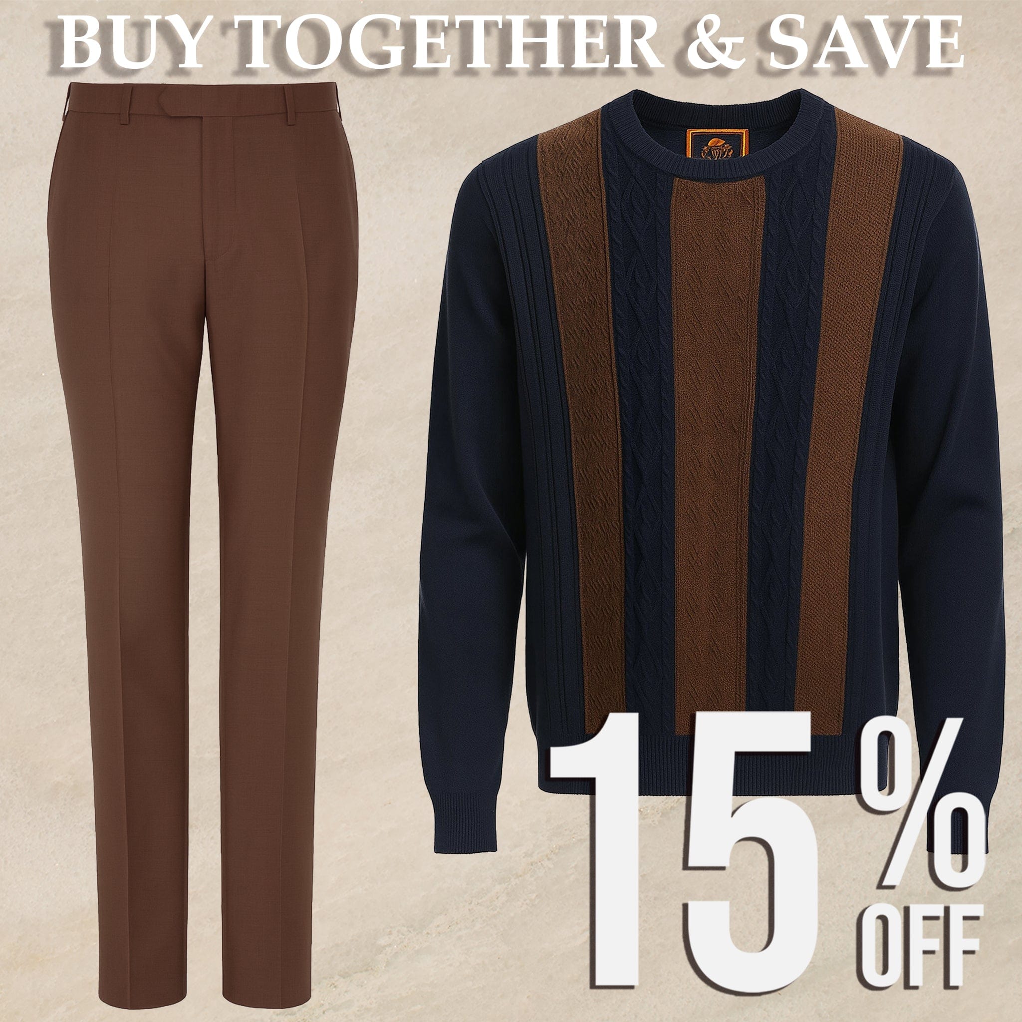 MilanoMensWear BUNDLE:BROWN