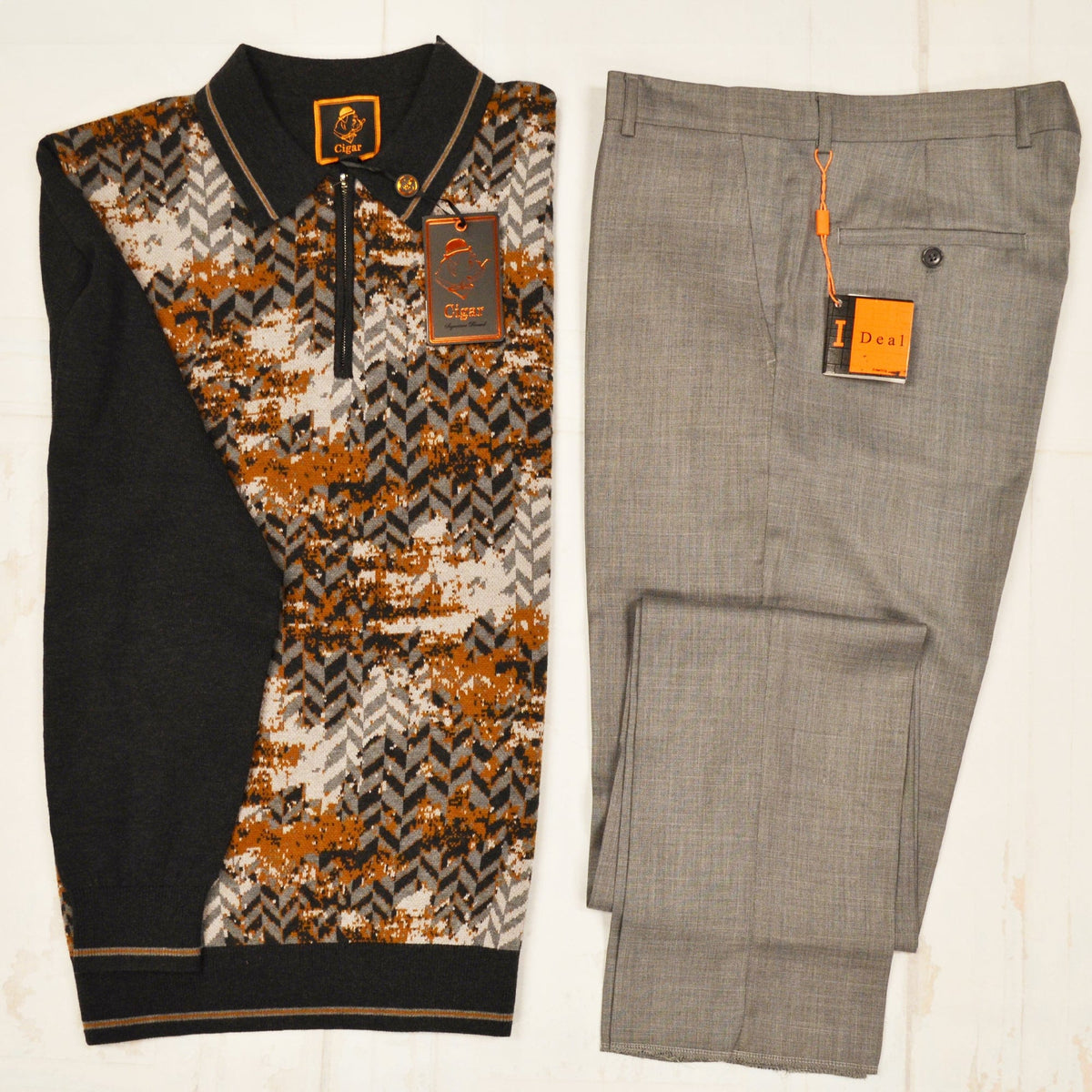 MilanoMensWear Bundle/Charcoal&Gray