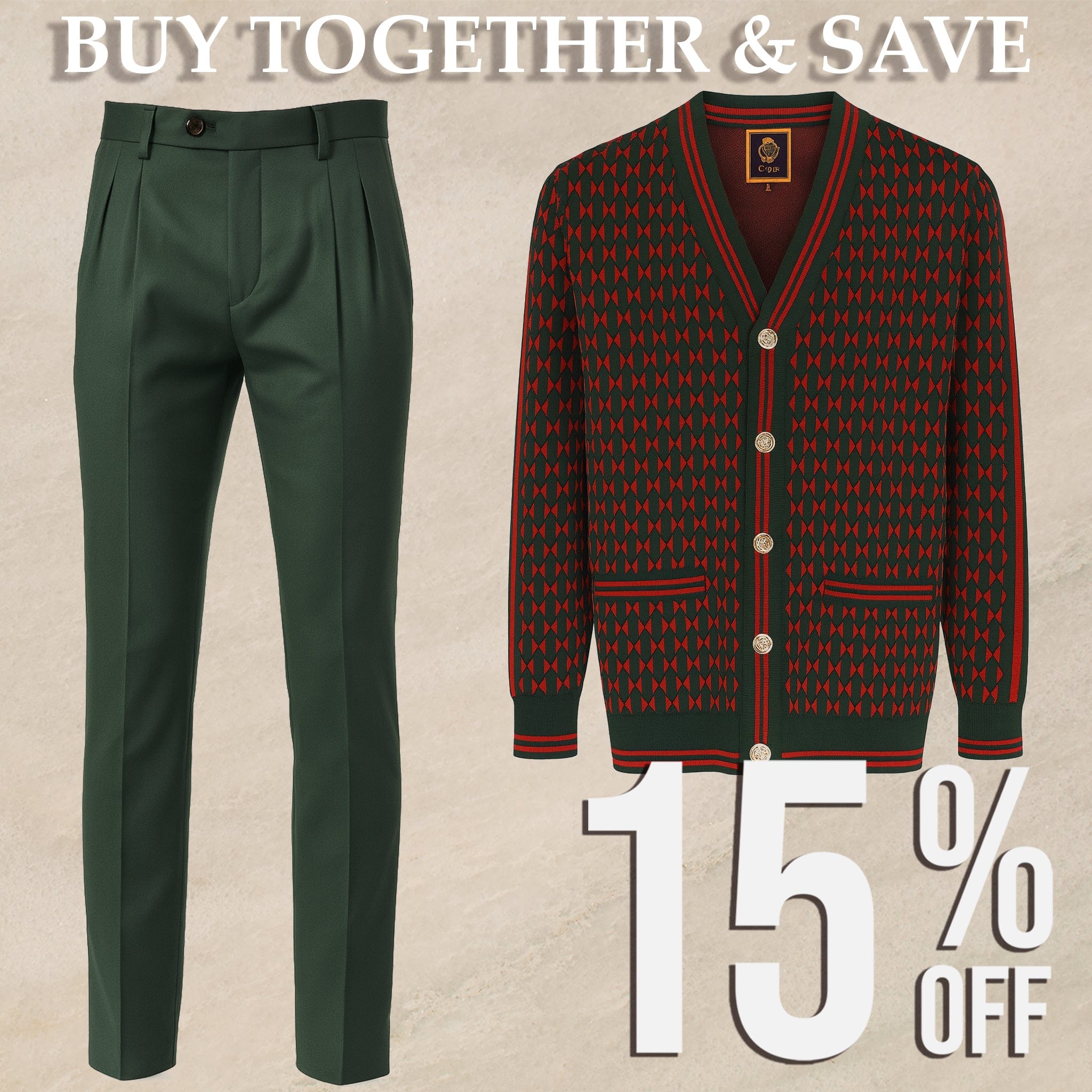 MilanoMensWear BUNDLE: GREEN