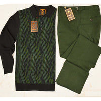 MilanoMensWear BUNDLE/GREEN & BLACK