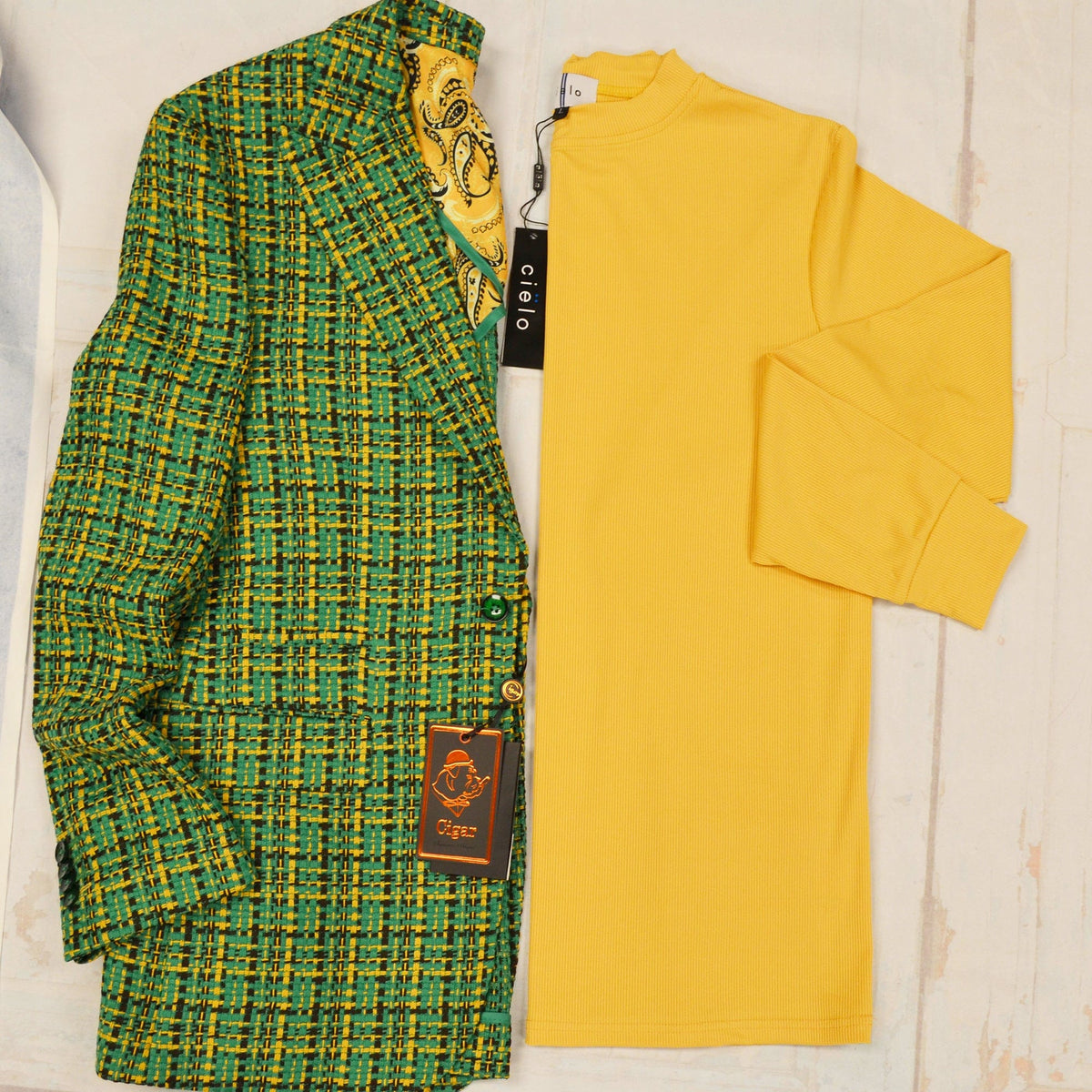 MilanoMensWear BUNDLE/GREEN& GOLD