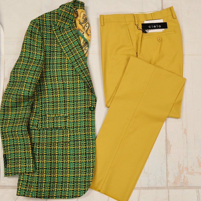 MilanoMensWear BUNDLE/GREEN &GOLD PANTS