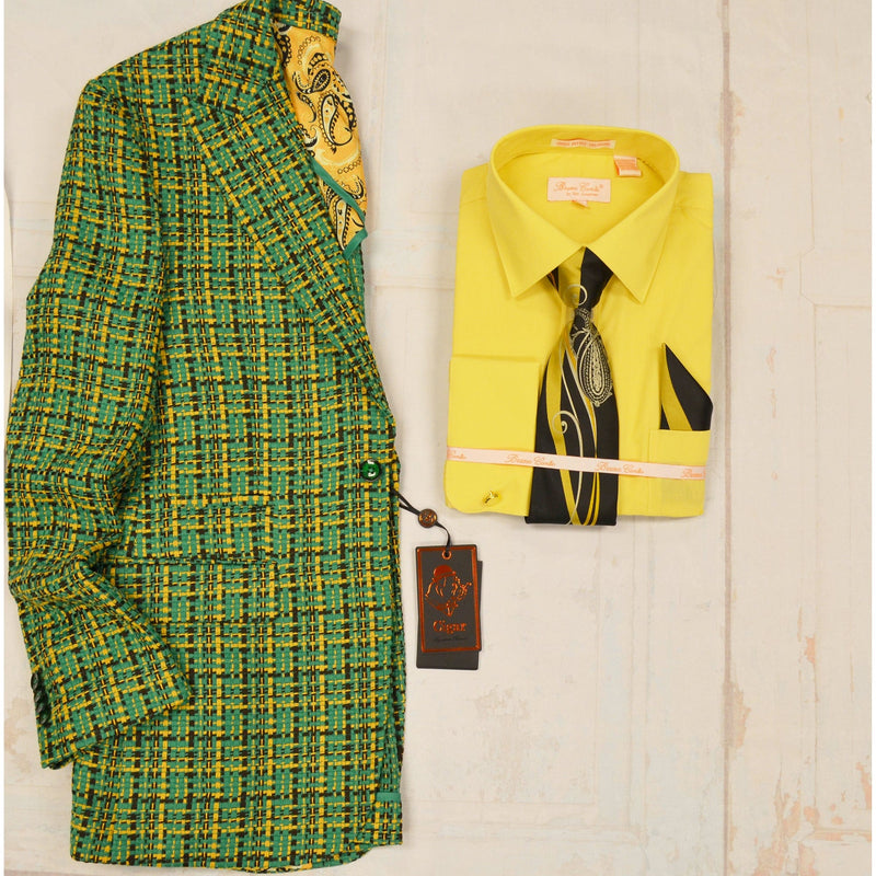 MilanoMensWear BUNDLE/GREEN&YELLOW