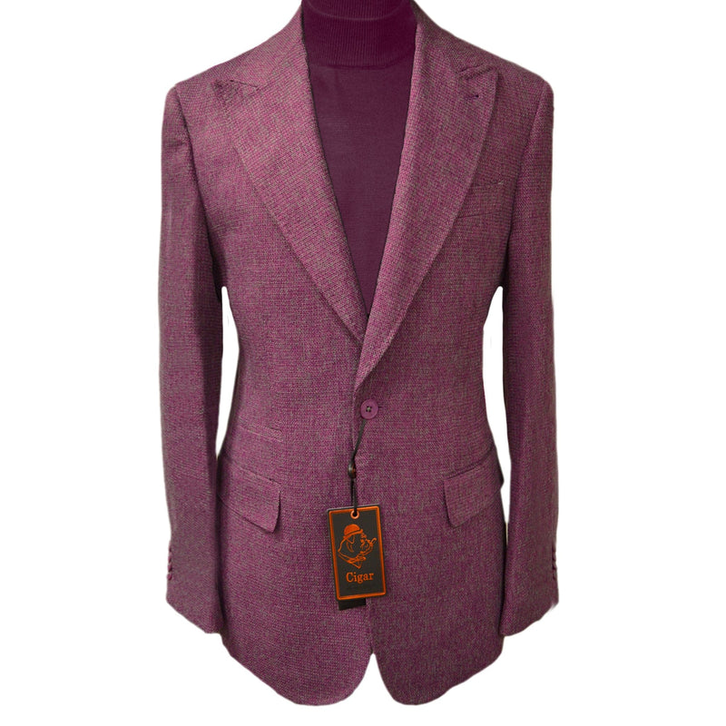 MilanoMensWear BUNDLE/MAGENTA BLAZER & SHIRT